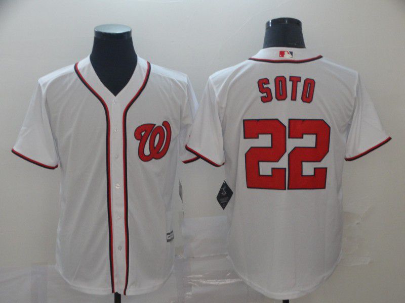Men Washington Nationals #22 Soto White Game MLB Jerseys->washington nationals->MLB Jersey